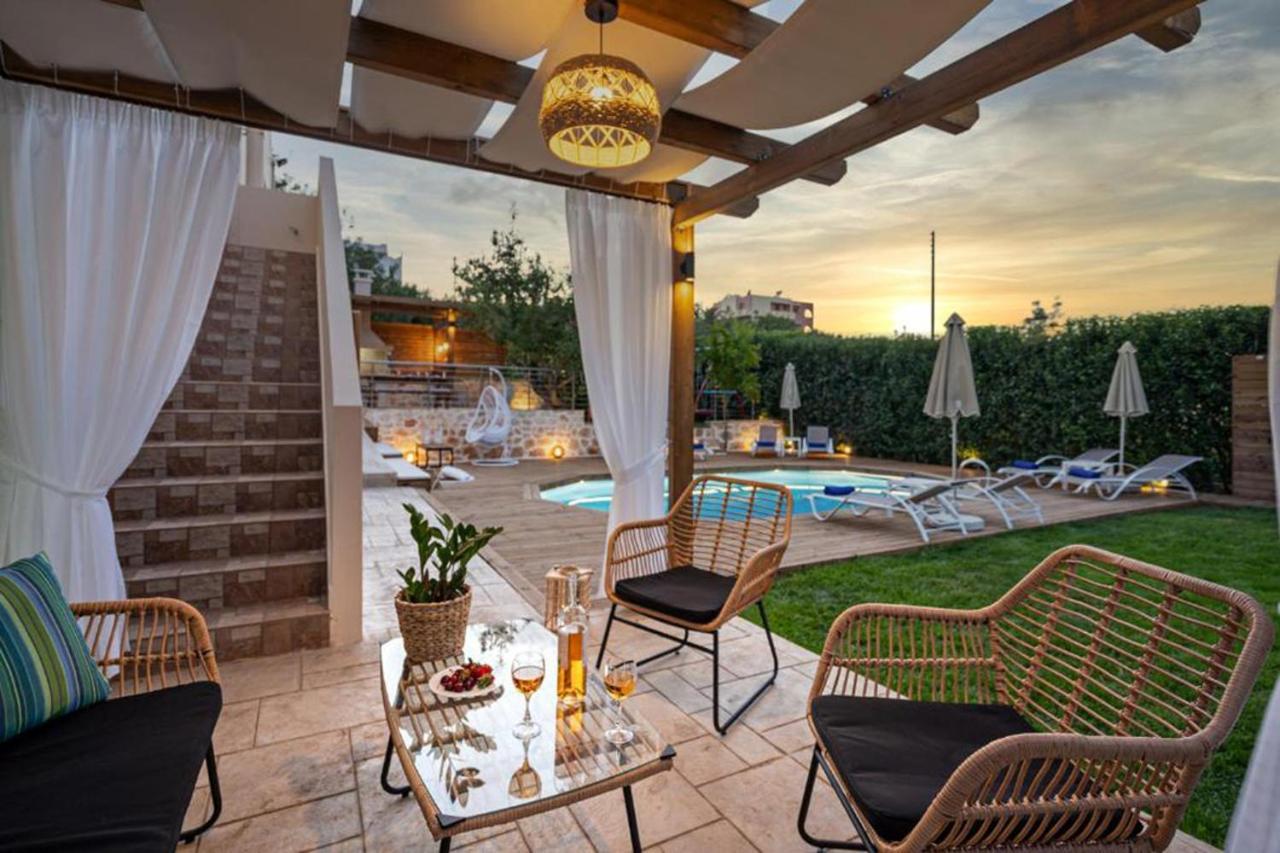 העיירה רתימנו Villa Ellovos With Private Pool מראה חיצוני תמונה